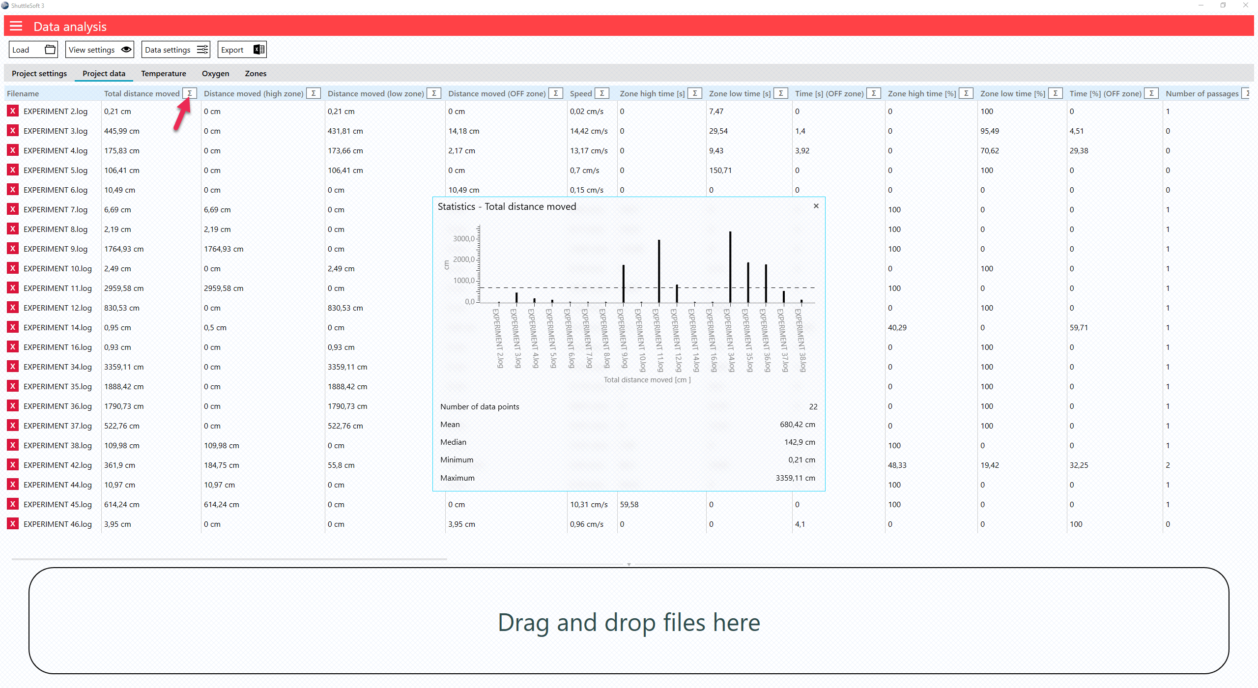 Shuttlesoft 3 Data Analysis LOW